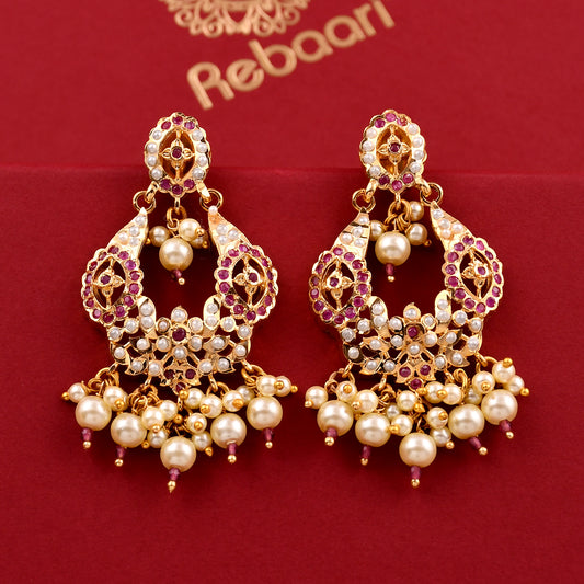 Jadaau Chandbali Style Earrings