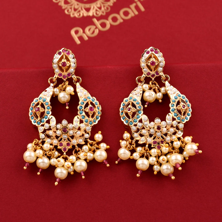 Jadaau Chandbali Style Earrings