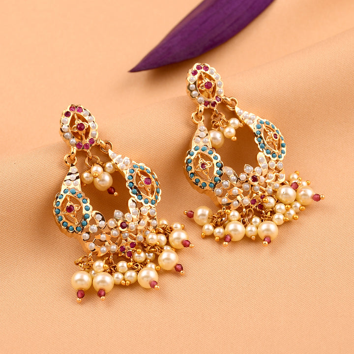 Jadaau Chandbali Style Earrings
