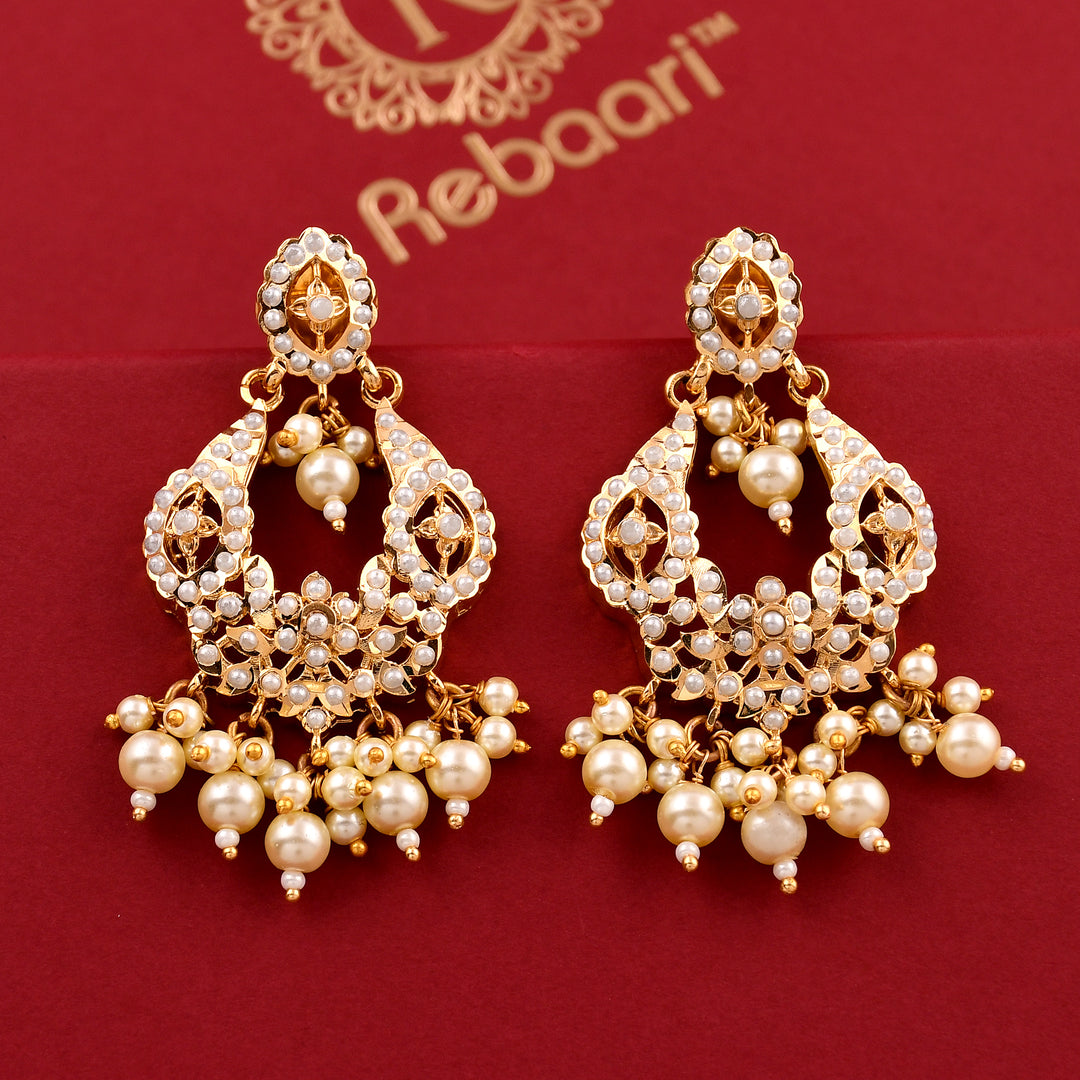 Jadaau Chandbali Style Earrings