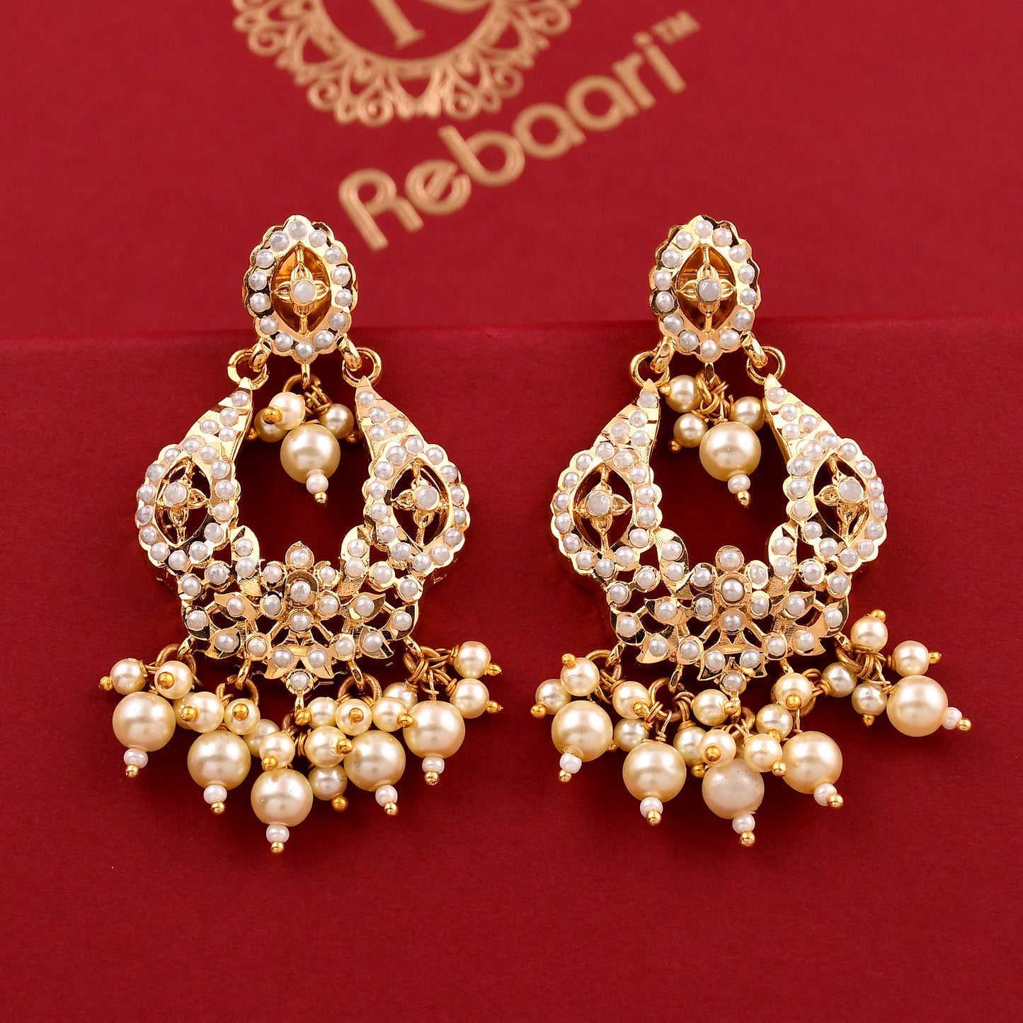 Jadaau Chandbali Style Earrings
