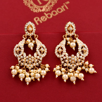 Jadaau Chandbali Style Earrings