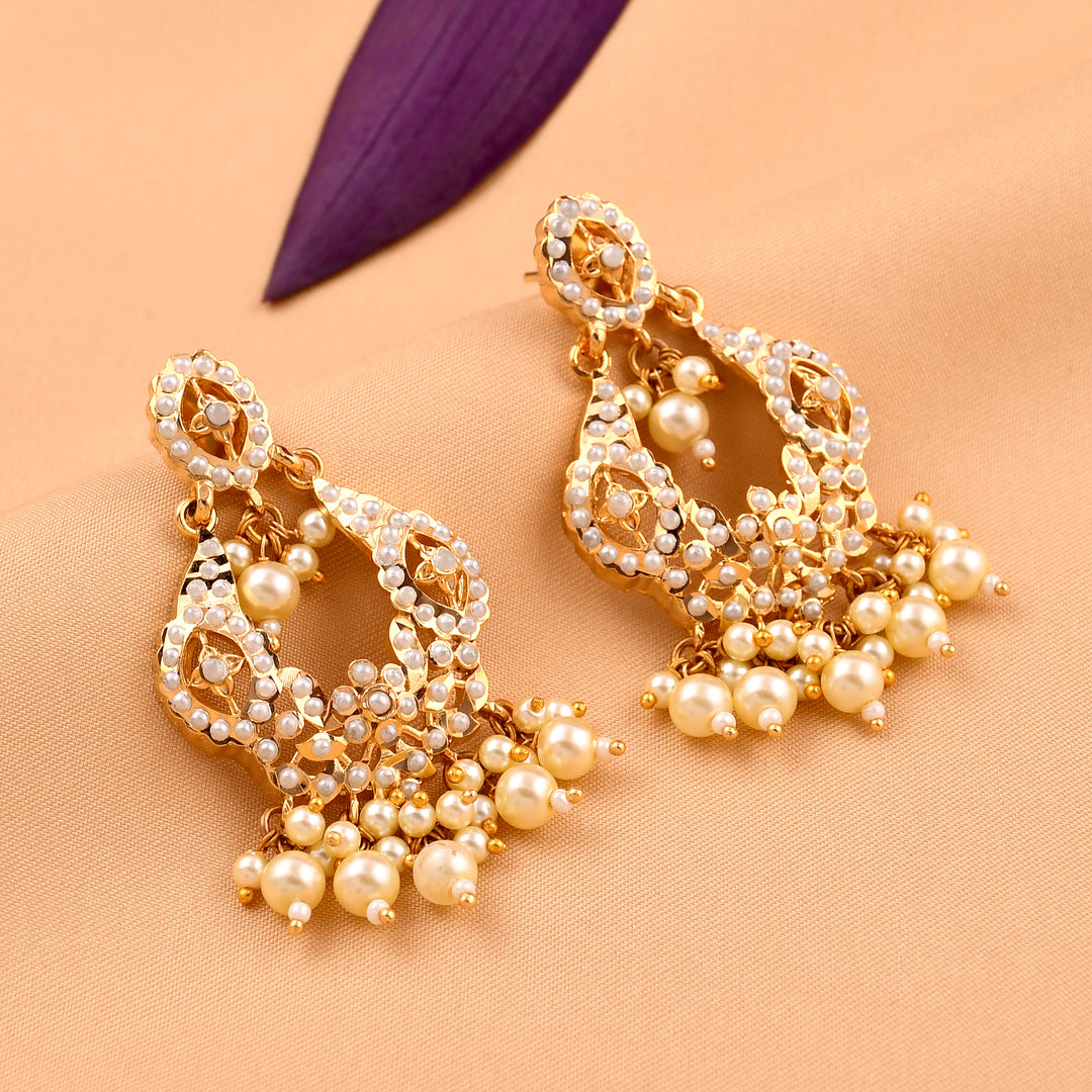 Jadaau Chandbali Style Earrings