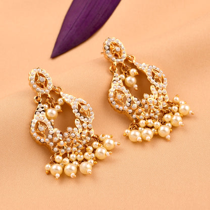 Jadaau Chandbali Style Earrings