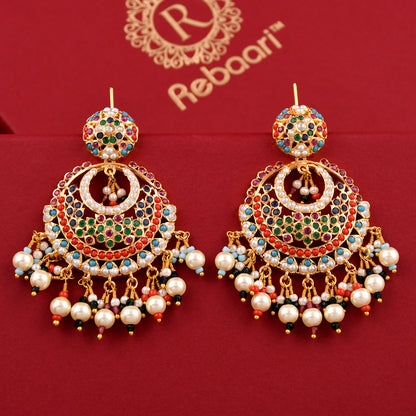 Chandbali Style Jadaau Earrings
