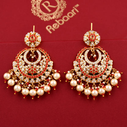 Chandbali Style Jadaau Earrings