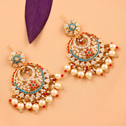 Chandbali Style Jadaau Earrings