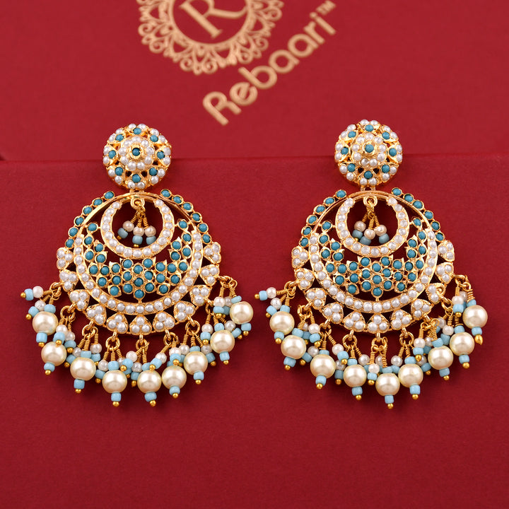 Chandbali Style Jadaau Earrings