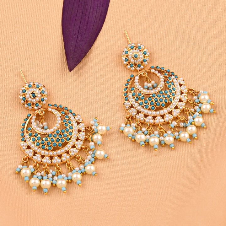 Chandbali Style Jadaau Earrings