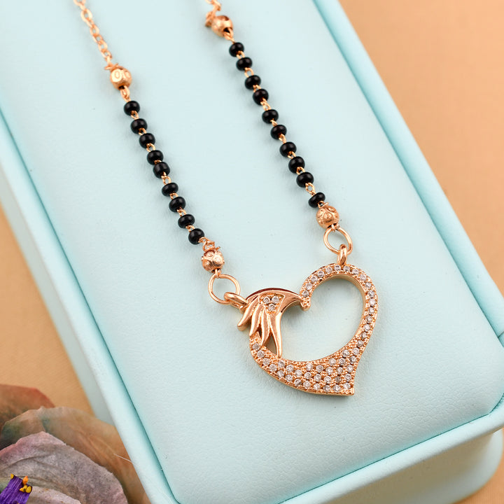 Heart Charm Mangalsutra