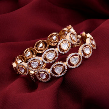 Kundan sale polki bangles