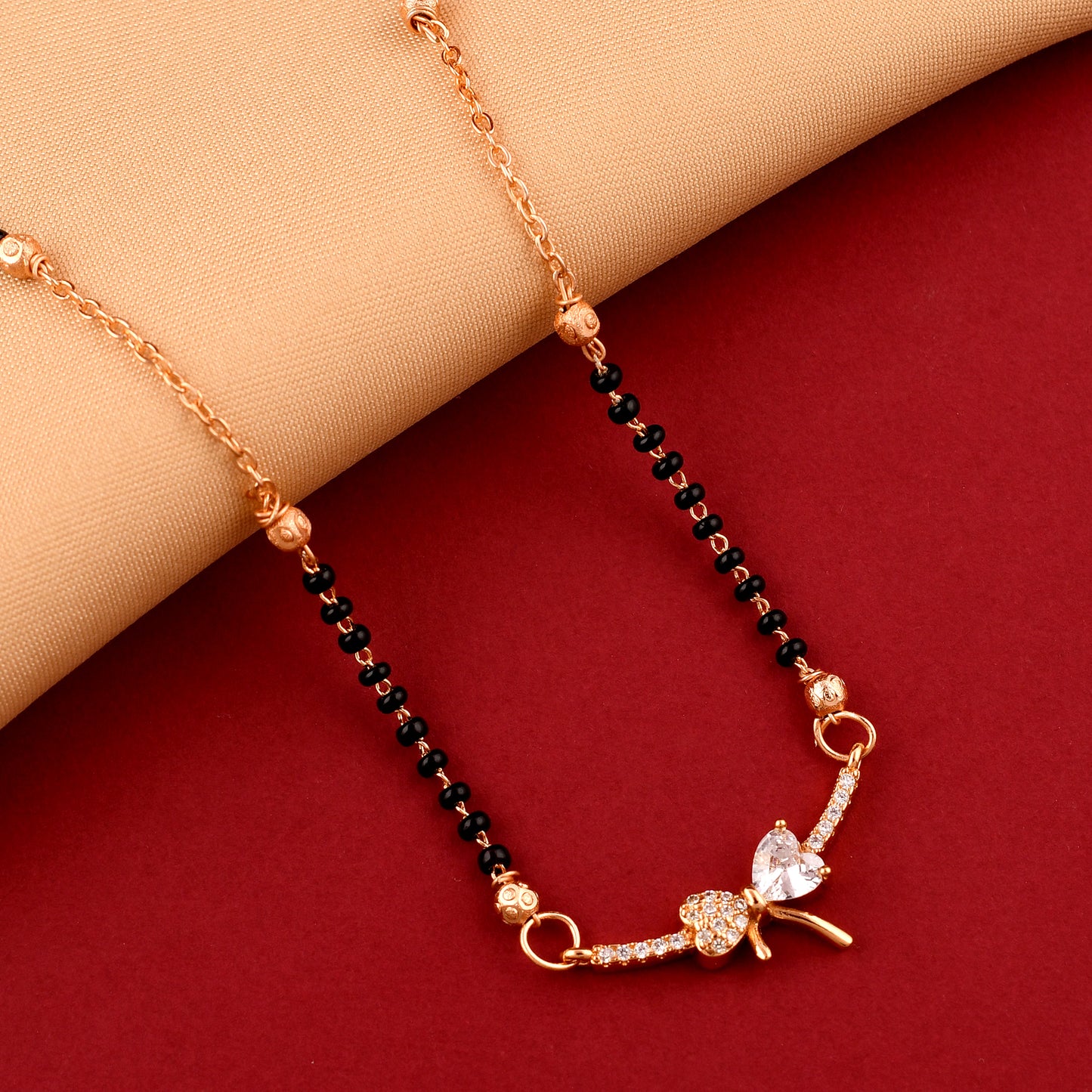 Black Beads Daily Wear Stylish Mangalsutra
