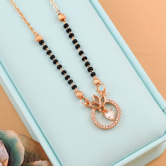 White Heart Shape Daily Wear Mangalsutra