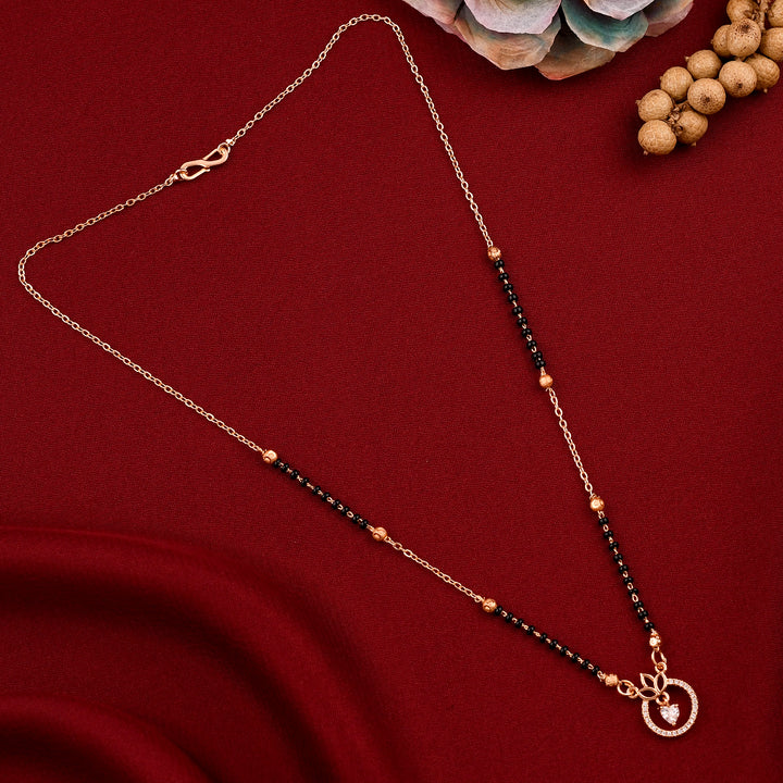 White Heart Shape Daily Wear Mangalsutra