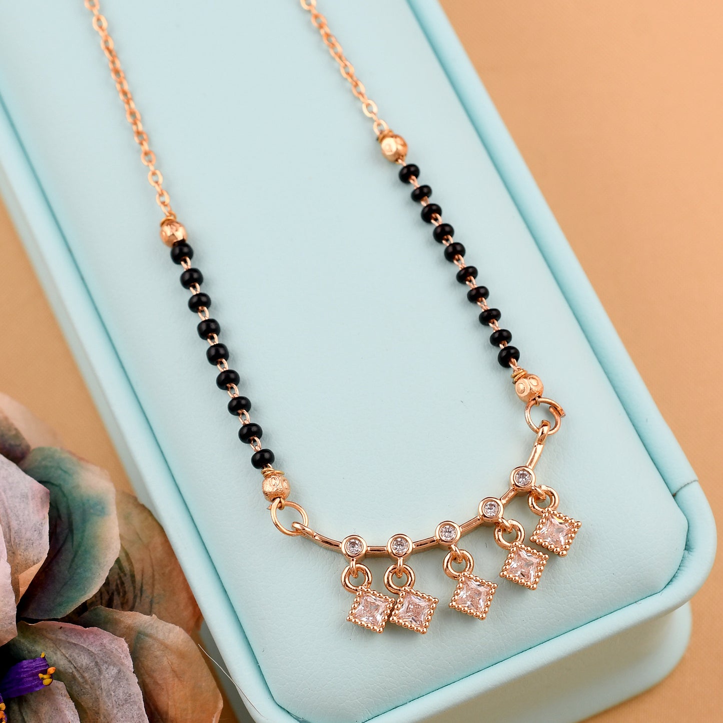 Stylish Black Beads Mangalsutra