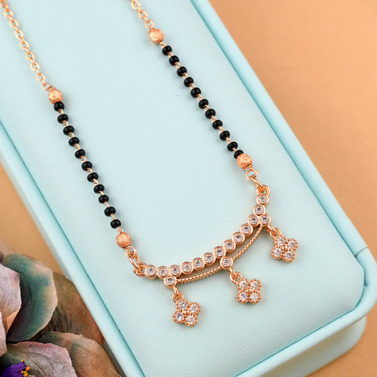 Rose Gold Diamond Mangalsutra