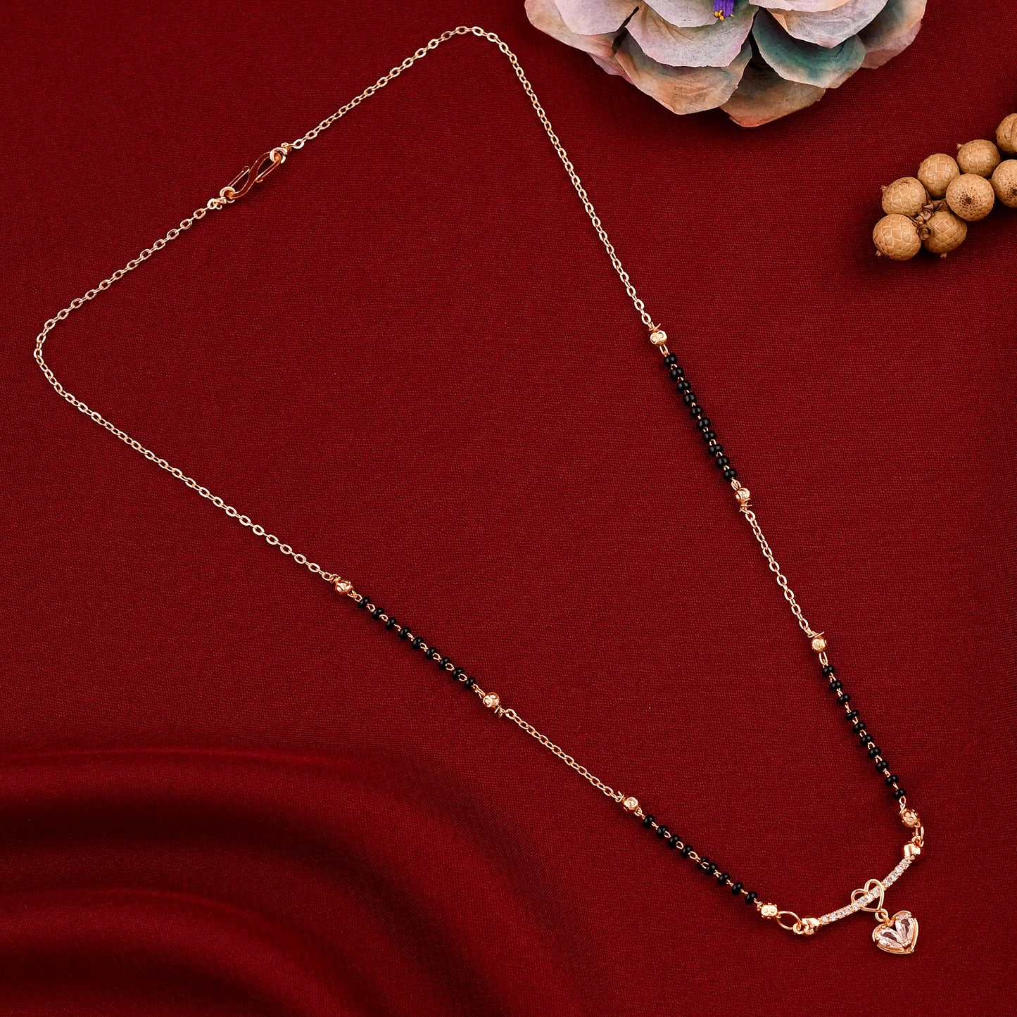 Heart Shape Diamond Mangalsutra