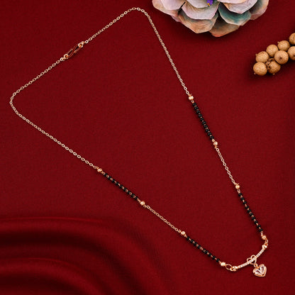 Heart Shape Diamond Mangalsutra