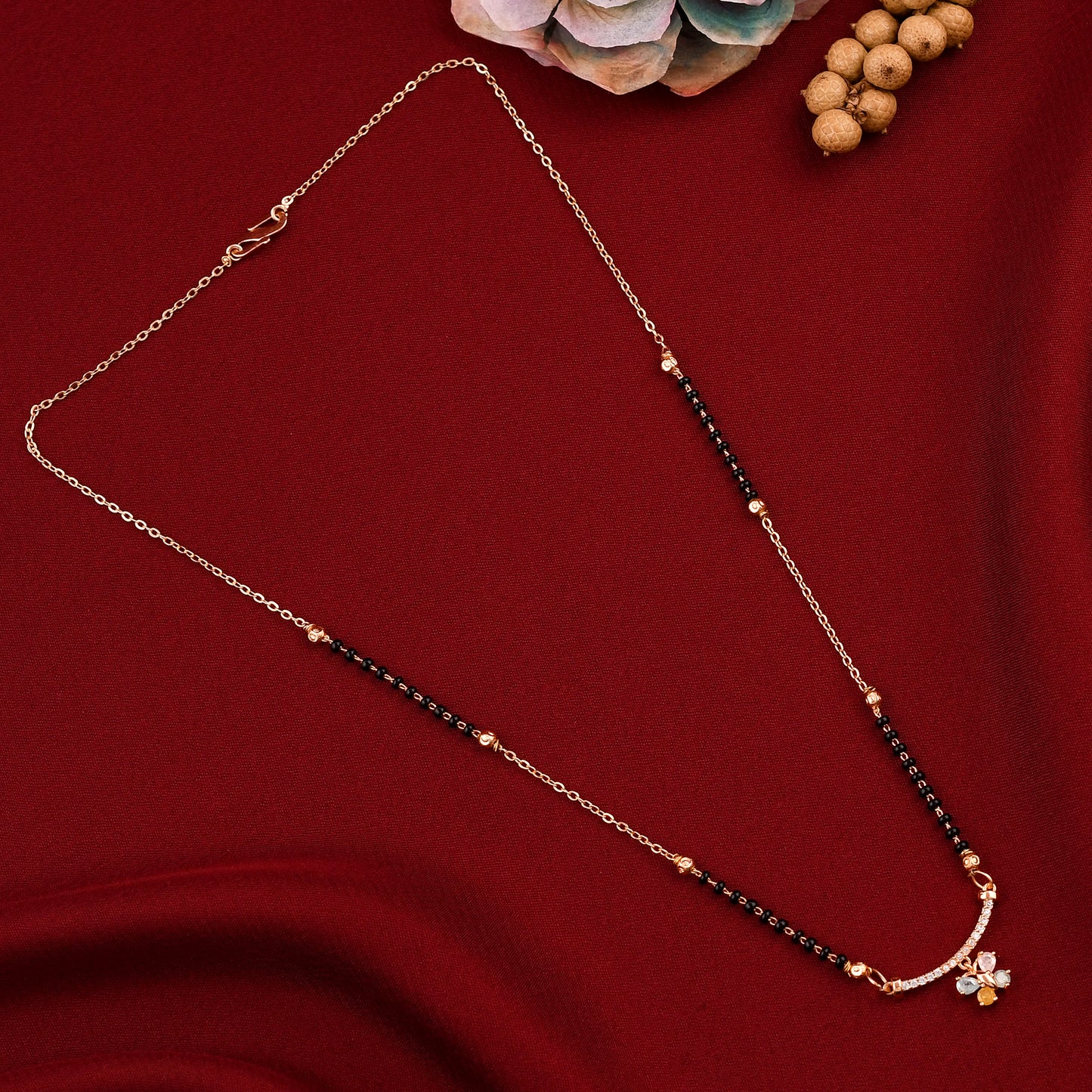 Delicate Rose Gold Plated Daily Wear Mangalsutra