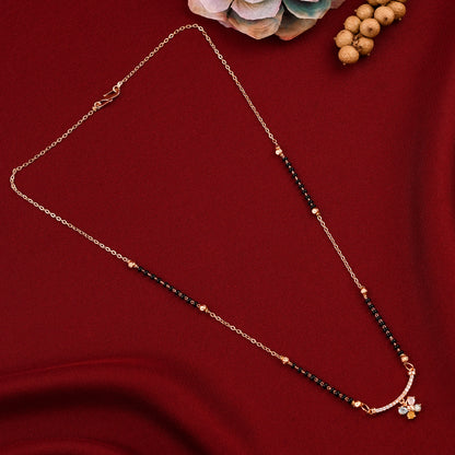 Delicate Rose Gold Plated Daily Wear Mangalsutra