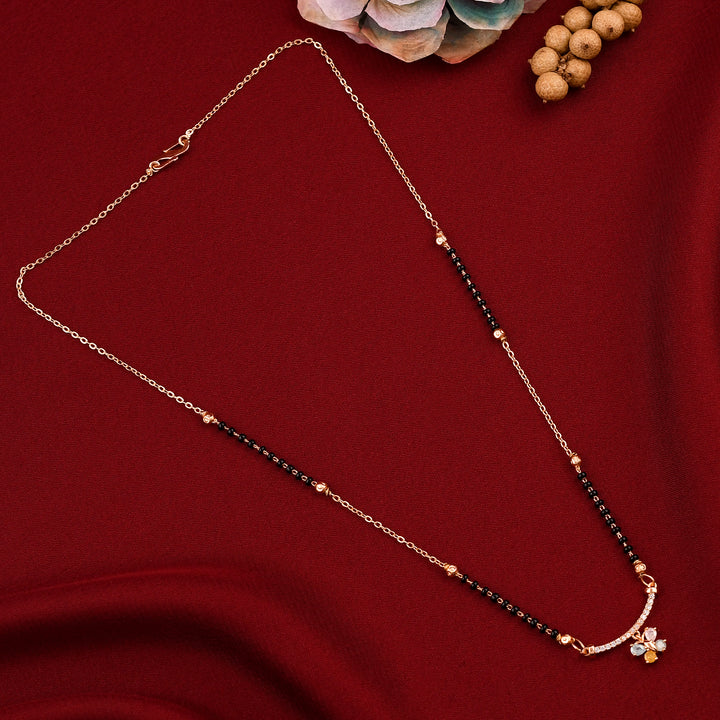 Delicate Rose Gold Plated Daily Wear Mangalsutra