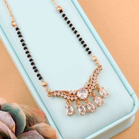 Classic Rose Gold Diamond Mangalsutra