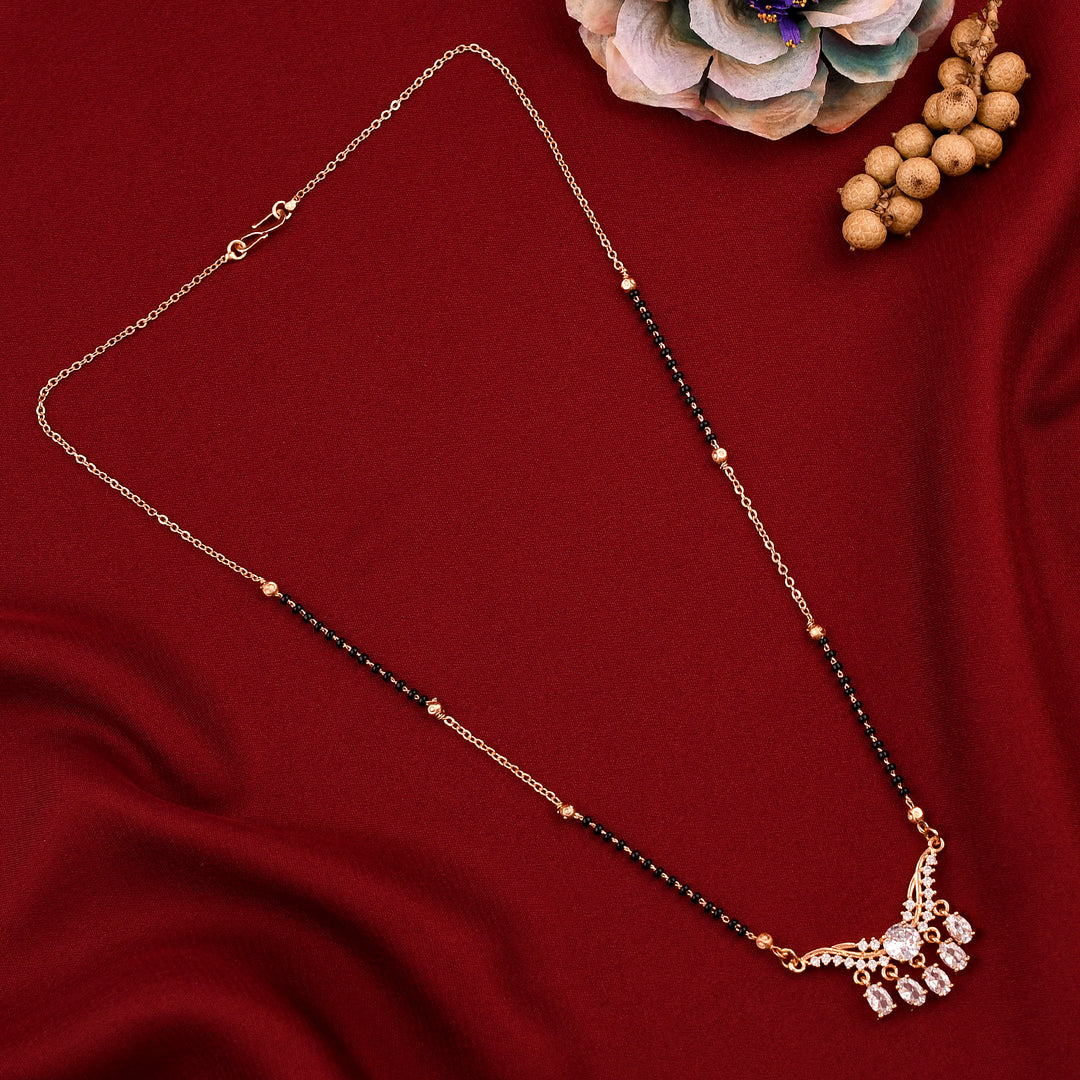 Classic Rose Gold Diamond Mangalsutra