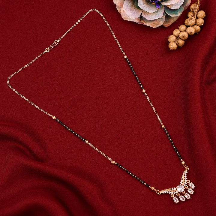 Classic Rose Gold Diamond Mangalsutra