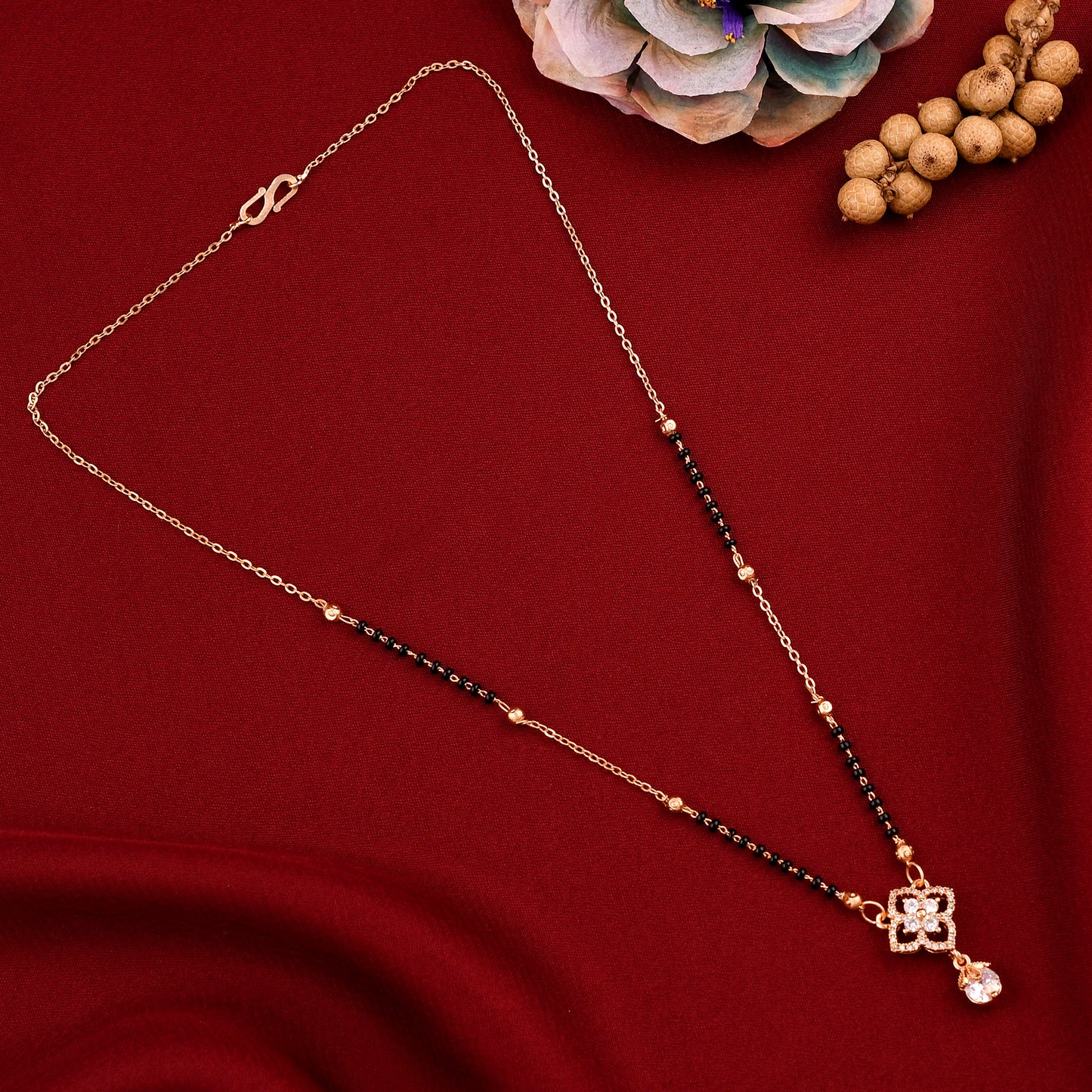 Rose Gold Plated Mangalsutra Design