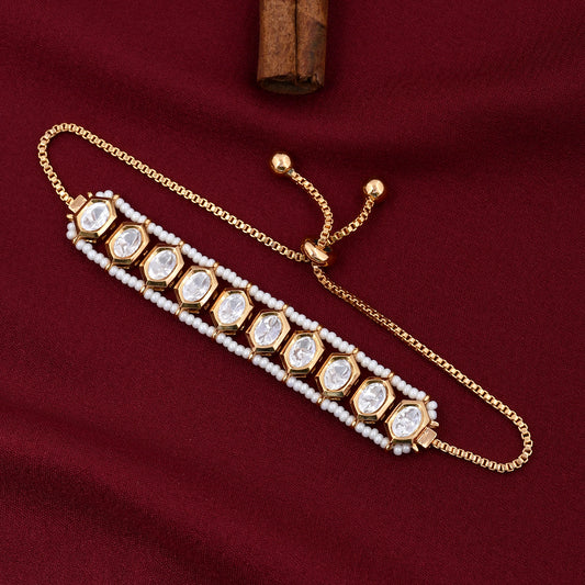 Kundan polki Bracelet