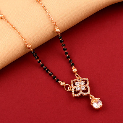 Rose Gold Plated Mangalsutra Design