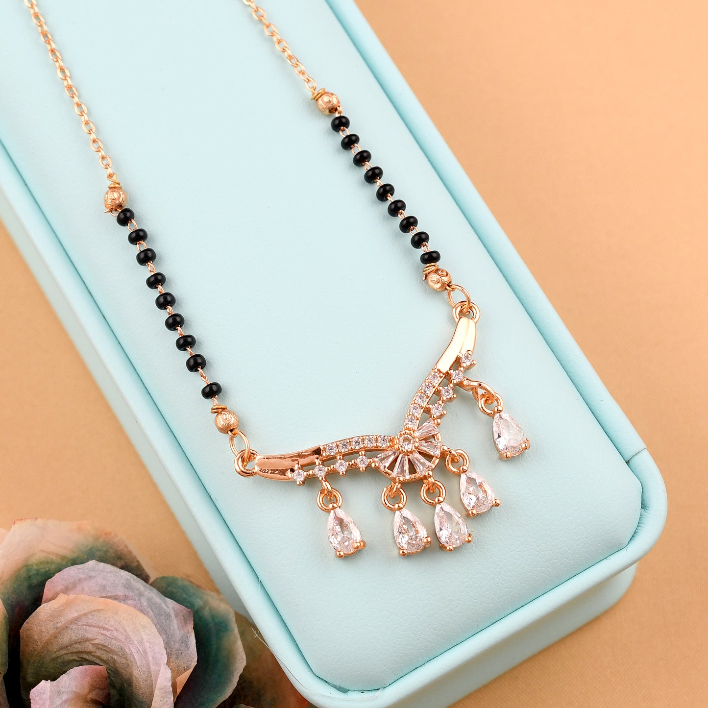 Delicate Rose Gold Plated Mangalsutra
