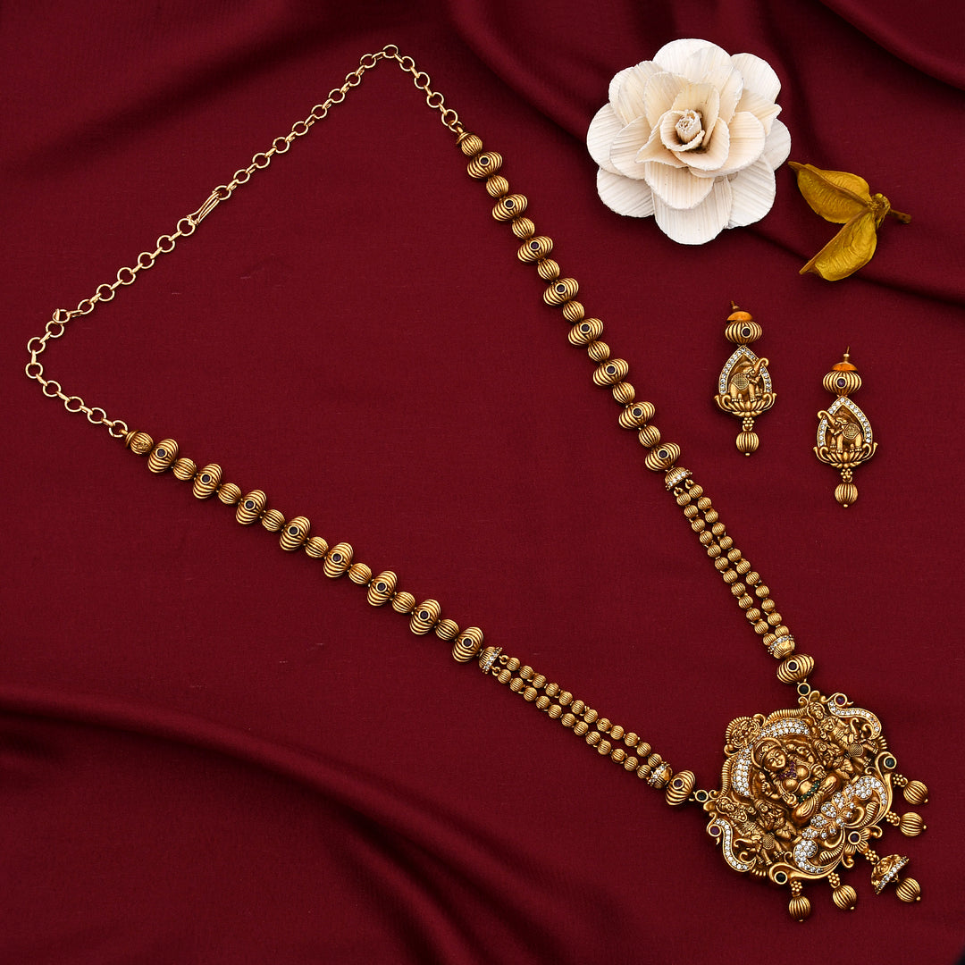 Long Temple Necklace Set
