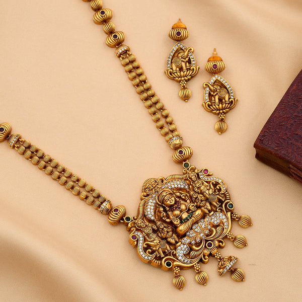 Long Temple Necklace Set