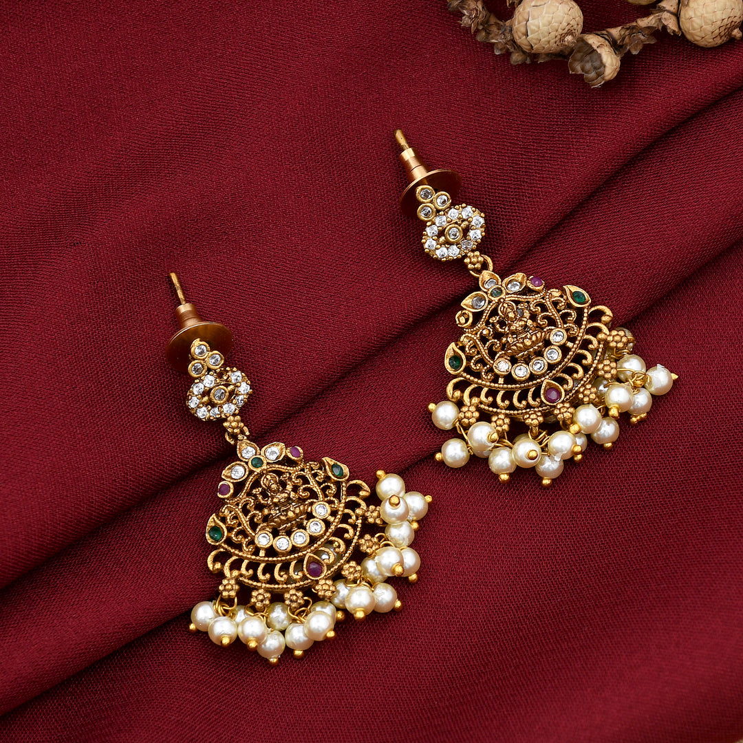 Matte Finish Temple Necklace Set