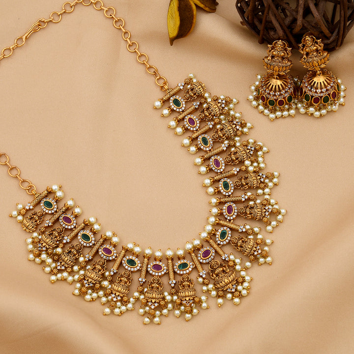Designer Temple Necklace Set