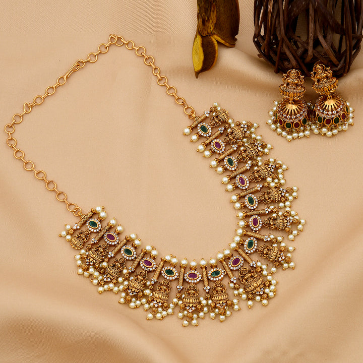 Designer Temple Necklace Set