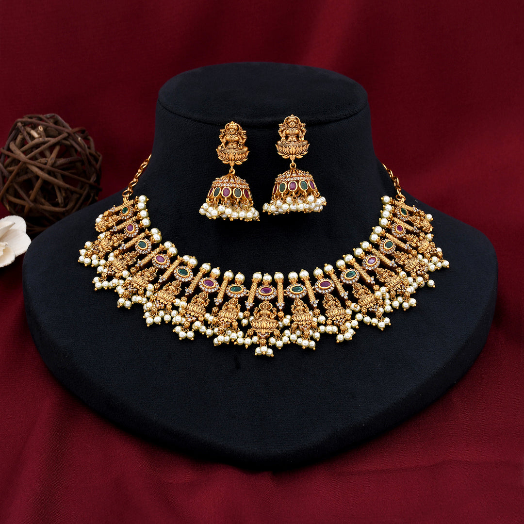 Designer Temple Necklace Set