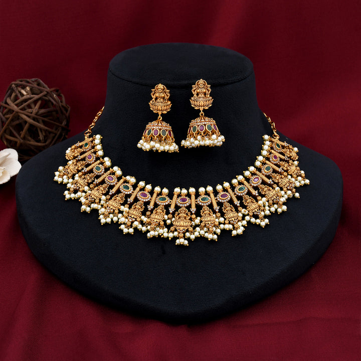 Designer Temple Necklace Set