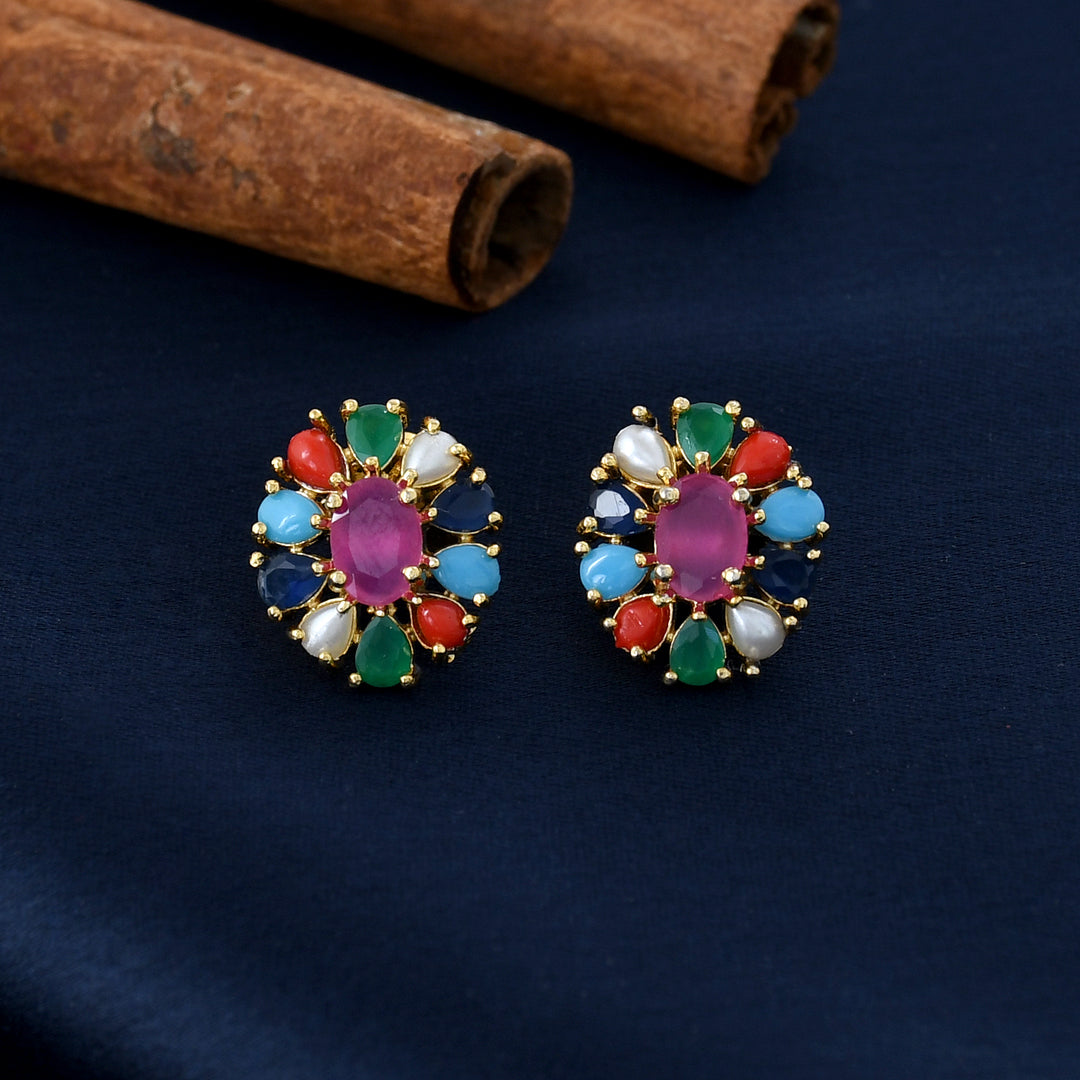 Designer Semi-Precious Stone Pendant Set