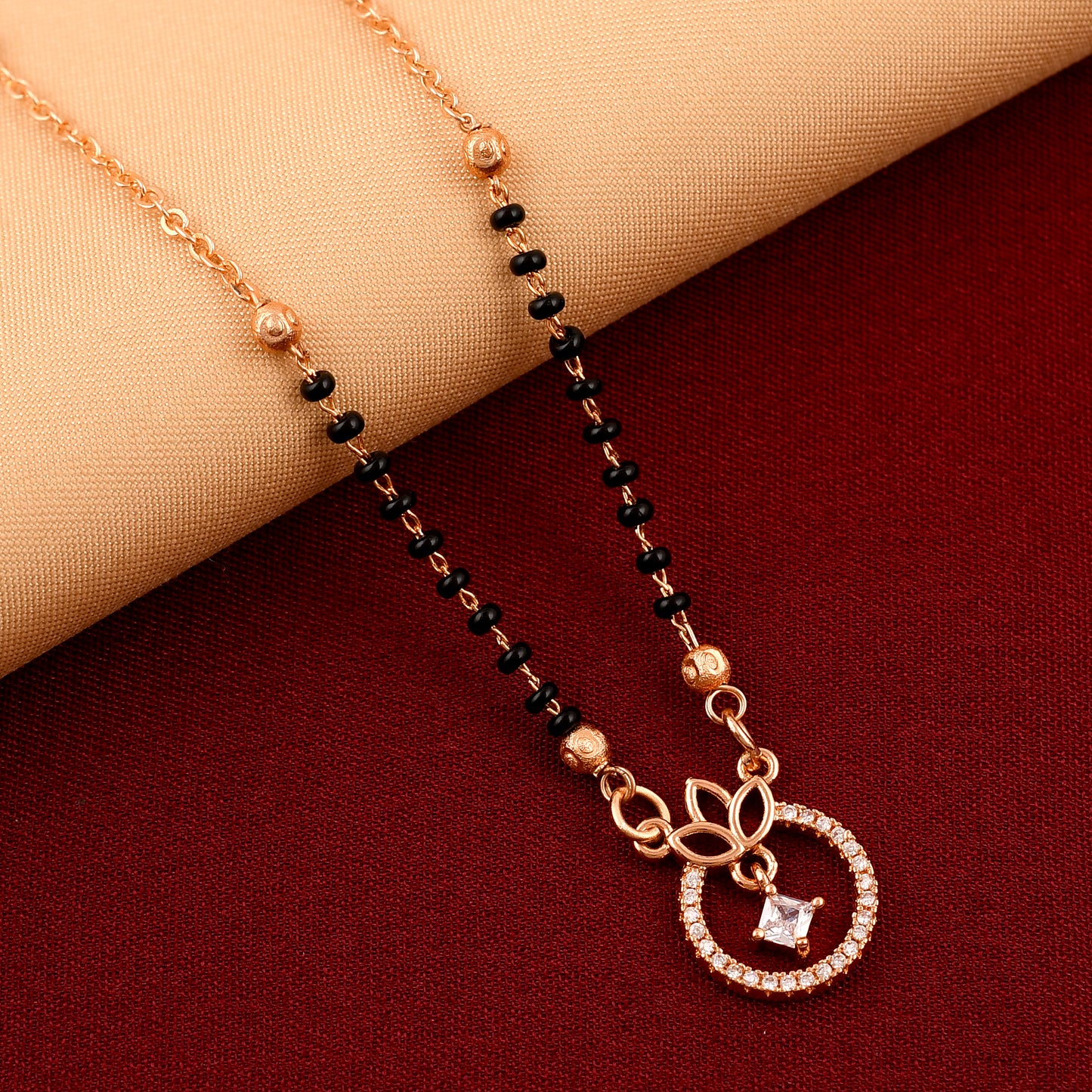 Round Star Shape Pendant Mangalsutra