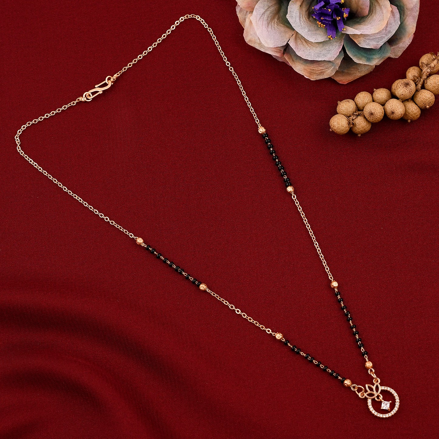 Round Star Shape Pendant Mangalsutra