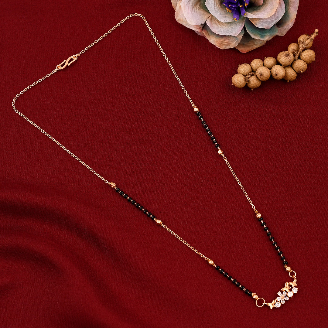 Flower Design Zircon Mangalsutra