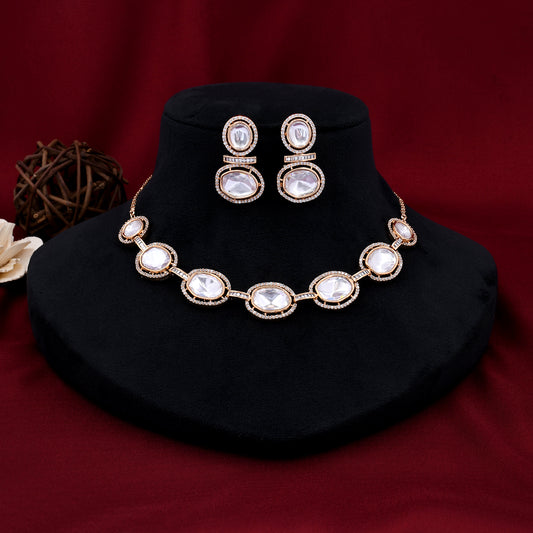 Kundan Polki Necklace Set