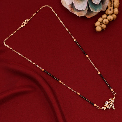 Leaf-Inspired Pendant Mangalsutra