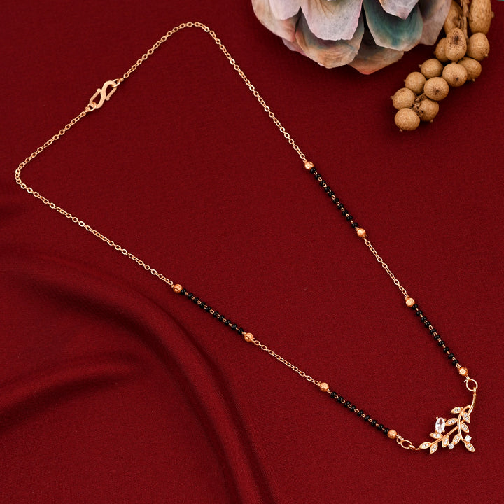 Leaf-Inspired Pendant Mangalsutra