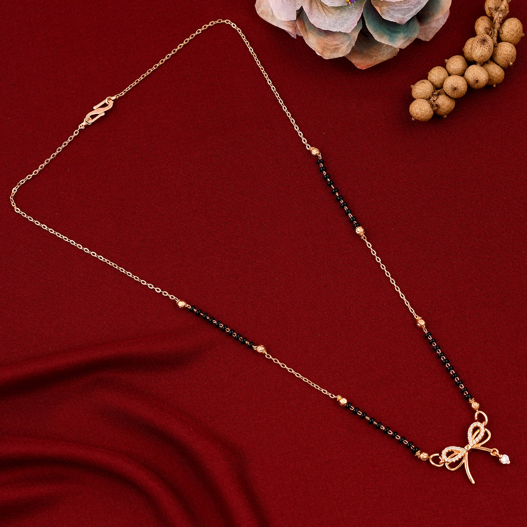 Mesmerizing Rose Gold American Diamond Mangalsutra