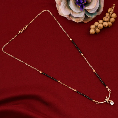 Rose Gold American Diamond Mangalsutra