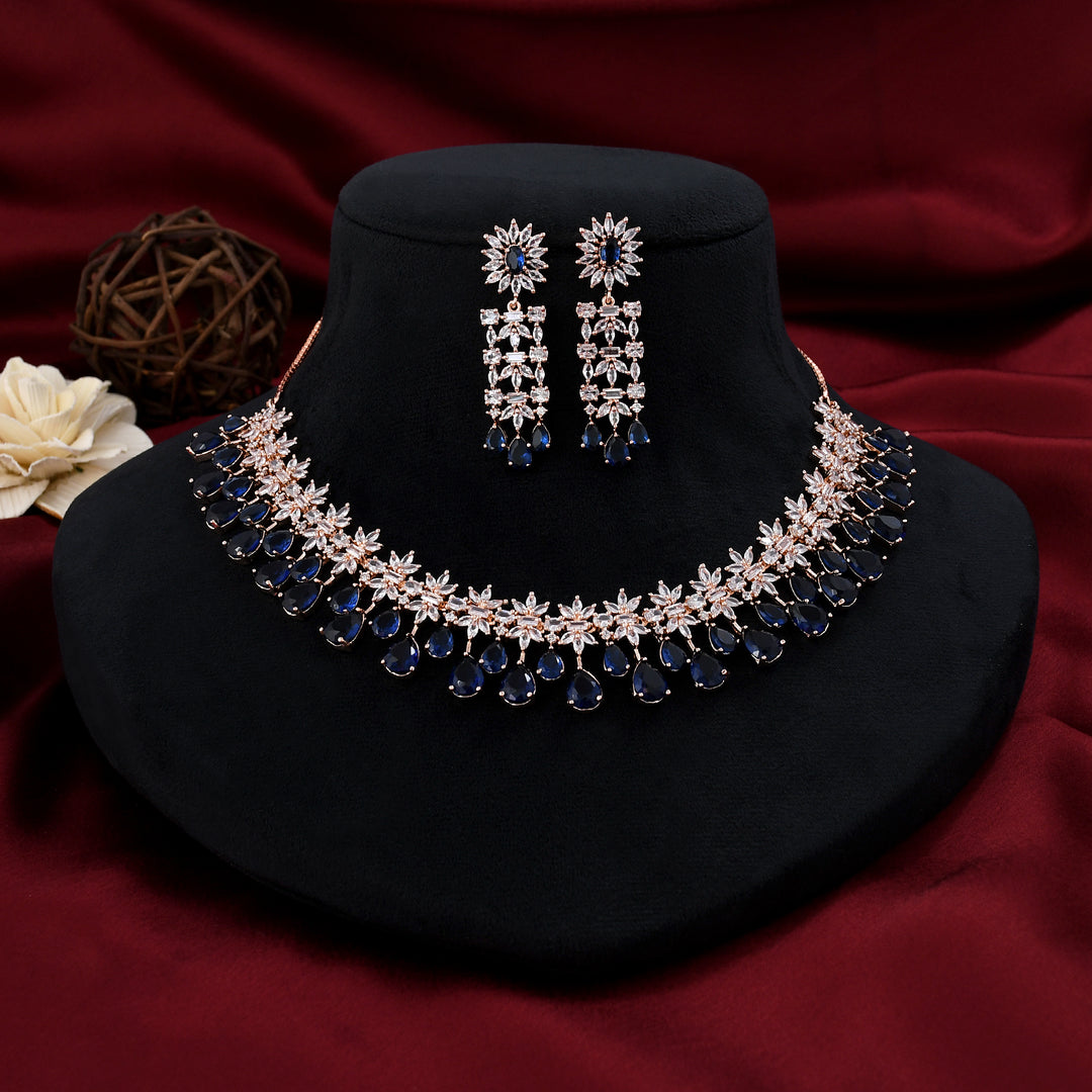 Classic Zircon Necklace Set