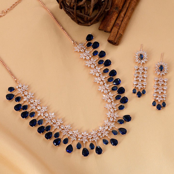 Classic Zircon Necklace Set